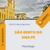 Apostila Psicólogo Prefeitura de São Bento do Una PE 2024