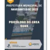 Apostila Psicólogo Do Crea Suas Prefeitura de Navegantes SC 2023