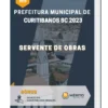 Apostila Servente de Obras Prefeitura de Curitibanos SC 2023
