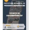 Apostila Técnico de Enfermagem ESF Prefeitura de Presidente Bernardes MG 2023