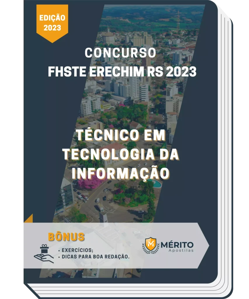 Apostila Técnico em Tecnologia da Informação Concurso FHSTE Erechim RS ...