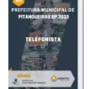Apostila Telefonista Prefeitura de Pitangueiras SP 2023
