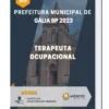 Apostila Terapeuta Ocupacional Prefeitura de Gália SP 2023