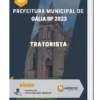 Apostila Tratorista Prefeitura de Gália SP 2023