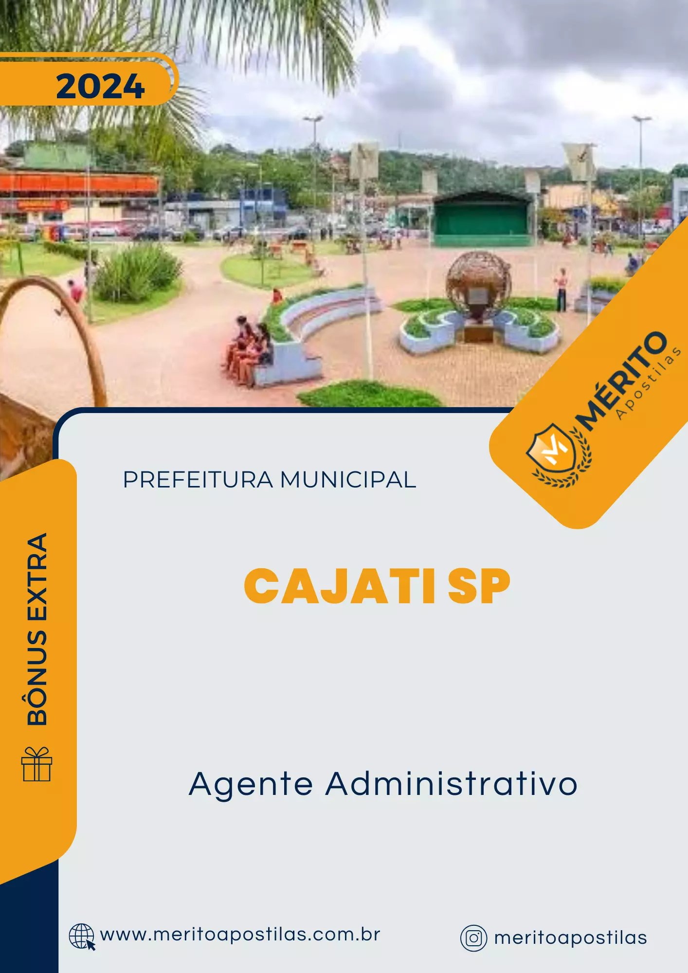 Apostila Agente Administrativo Prefeitura Cajati SP 2024