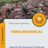 Apostila Agente De Serviços Públicos Prefeitura de Feira Grande AL 2024