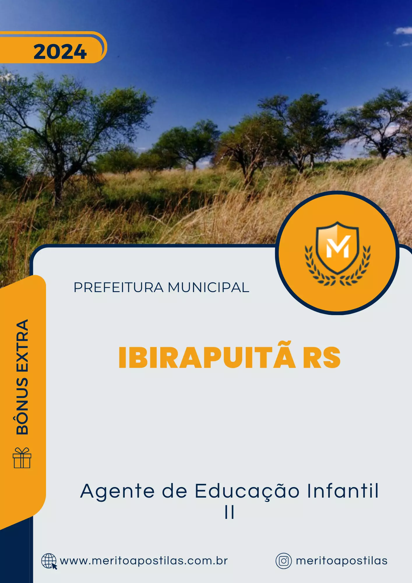 Apostila Agente de Educação Infantil II Prefeitura de Ibirapuitã RS 2024