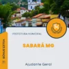 Apostila Ajudante Geral Prefeitura de Sabará MG 2024