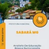 Apostila Analista De Educação Básica Nutricionista Prefeitura de Sabará MG 2024