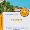 Apostila Analista Fiscal De Vigilância Sanitária Prefeitura de Conde PB 2024
