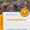 Apostila Assistente Jurídico Saúde Prefeitura de Feira Grande AL 2024