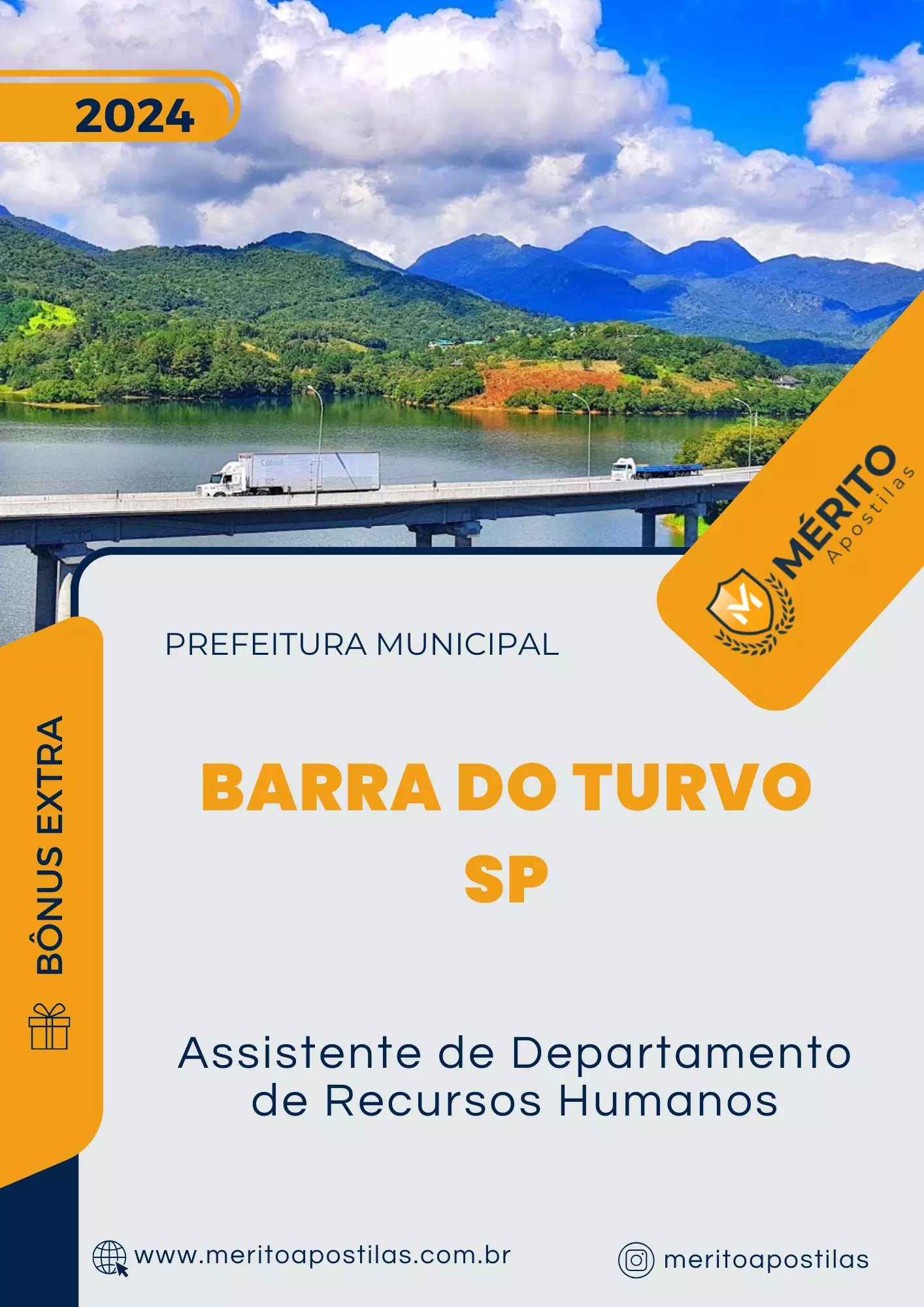 Apostila Assistente de Departamento de Recursos Humanos Prefeitura Barra do Turvo SP 2024