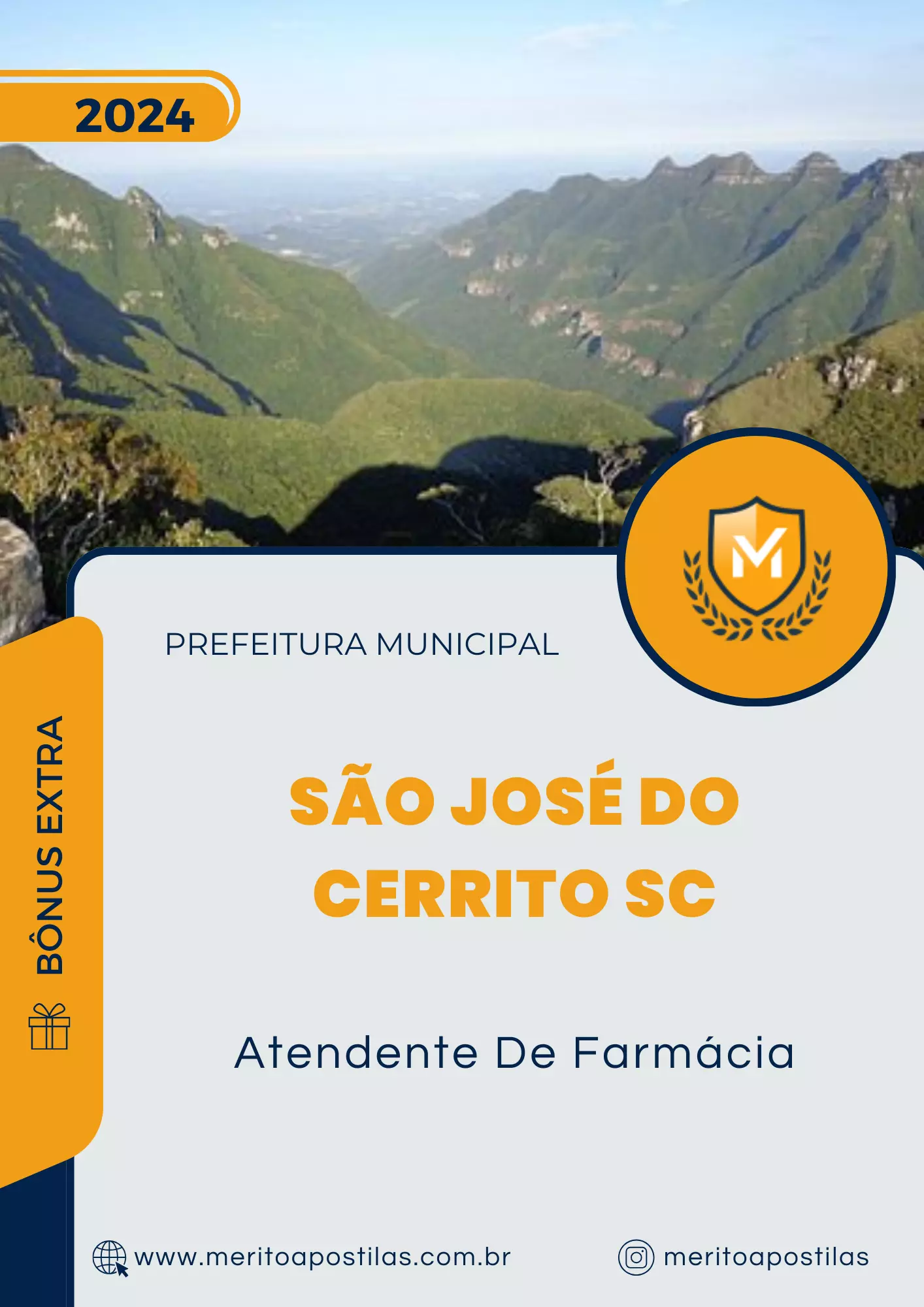 Apostila Atendente De Farmácia Prefeitura de São José do Cerrito SC 2024