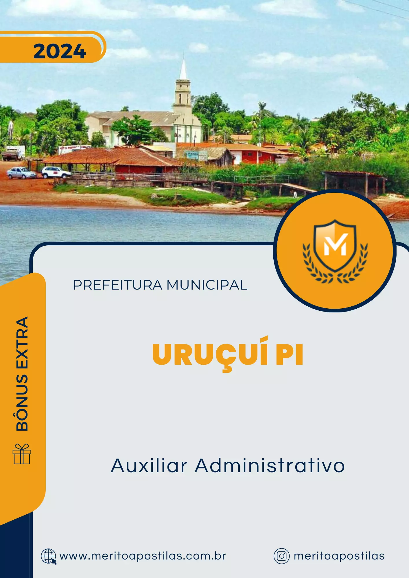 Apostila Auxiliar Administrativo Prefeitura de Uruçuí PI 2024