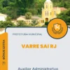 Apostila Auxiliar Administrativo Prefeitura de Varre Sai RJ 2024