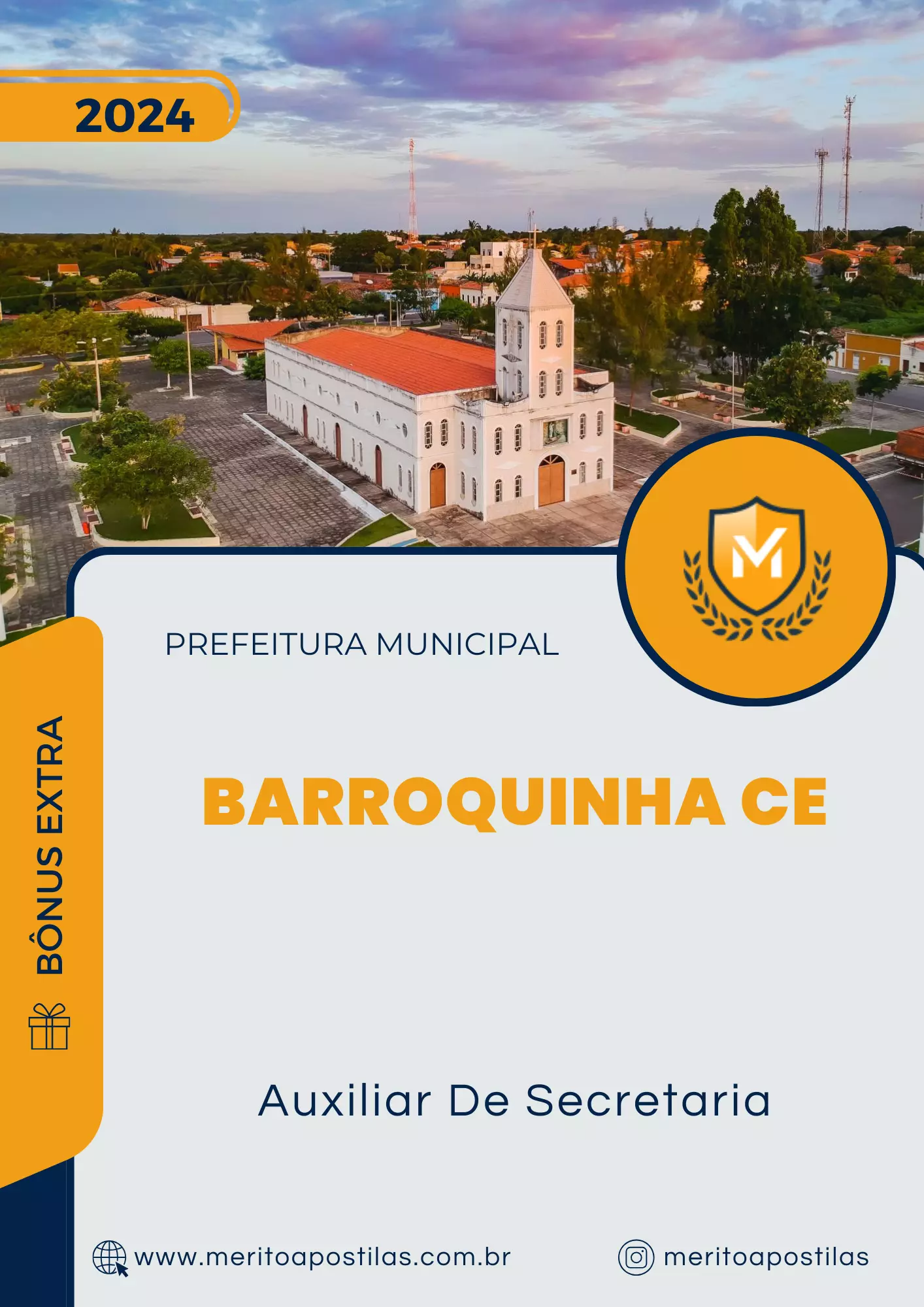 Apostila Auxiliar De Secretaria Prefeitura de Barroquinha CE 2024