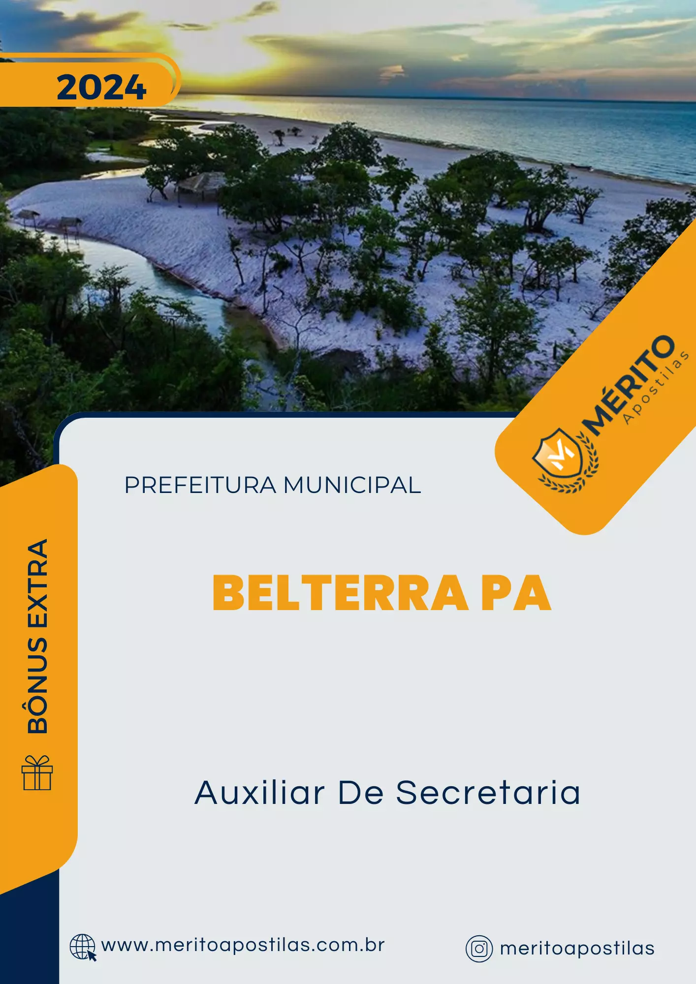 Apostila Auxiliar De Secretaria Prefeitura de Belterra PA 2024