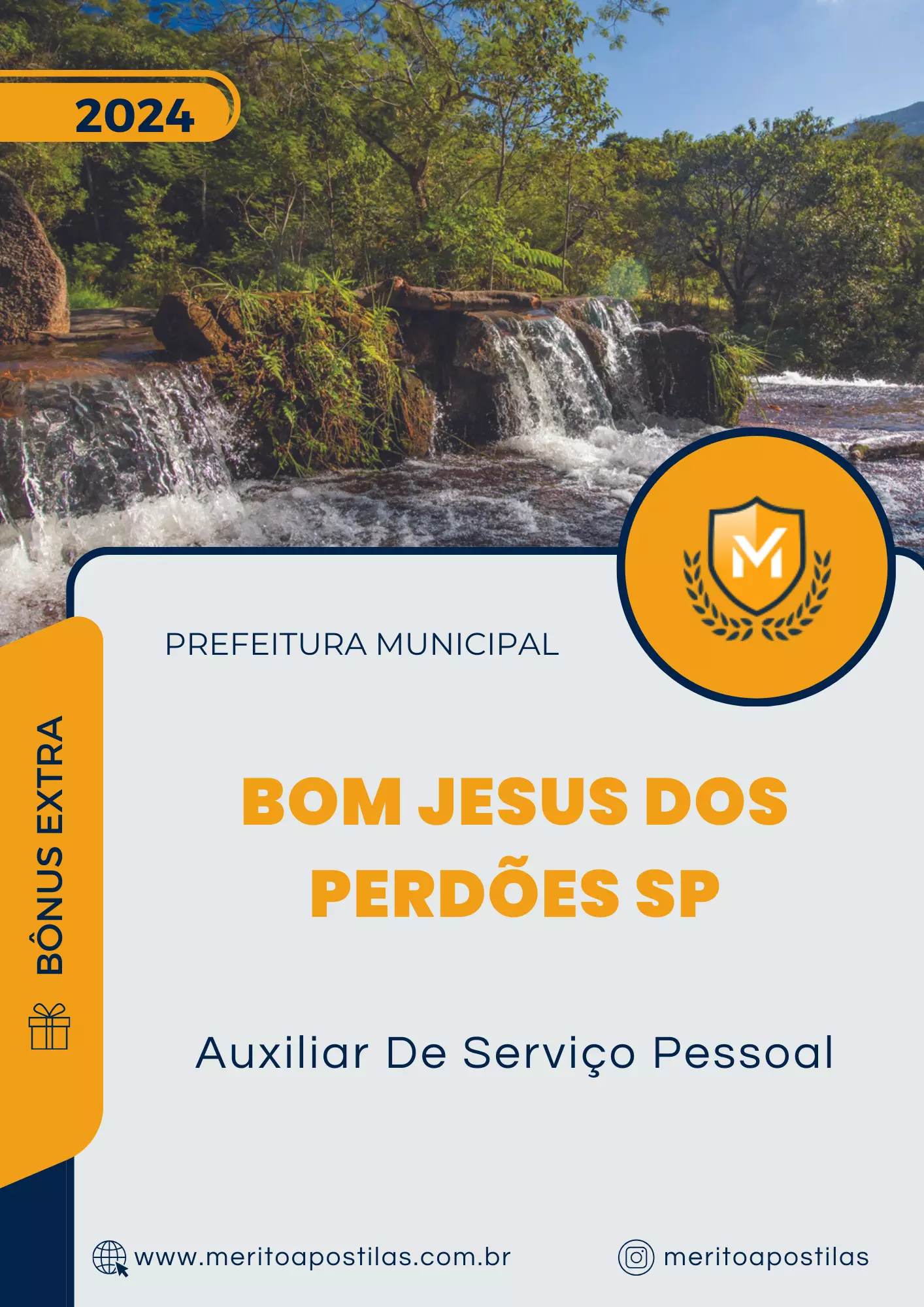 Apostila Auxiliar De Serviço Pessoal Prefeitura de Bom Jesus dos Perdões SP 2024