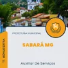 Apostila Auxiliar De Serviços Prefeitura de Sabará MG 2024