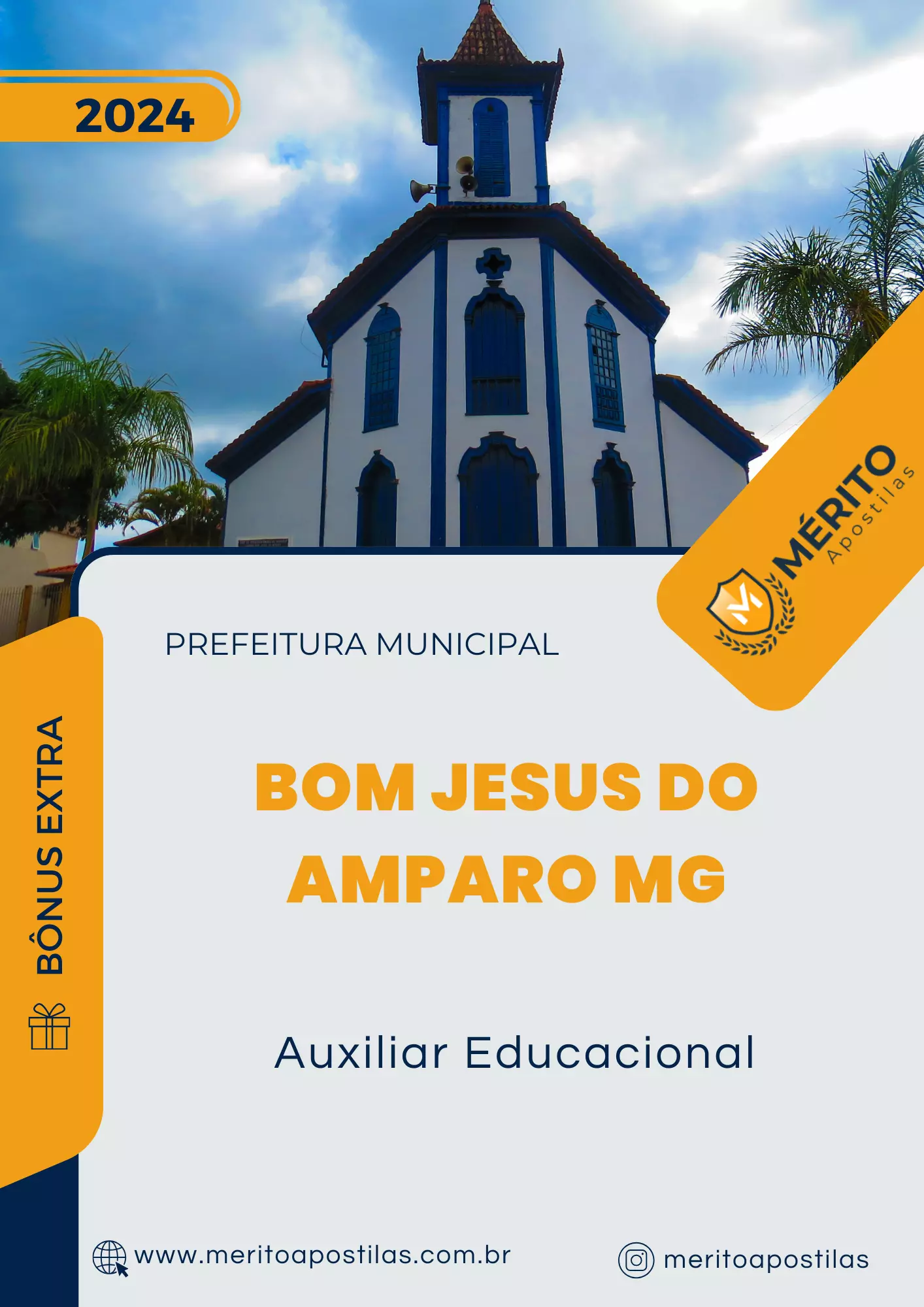 Apostila Auxiliar Educacional Prefeitura de Bom Jesus do Amparo MG 2024