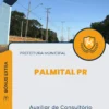 Apostila Auxiliar de Consultório Dentário Prefeitura de Palmital PR 2024