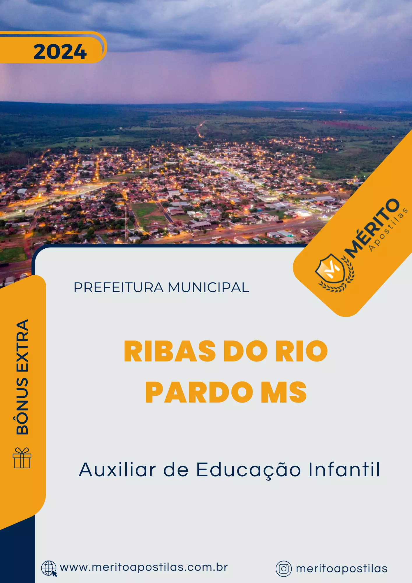 Apostila Auxiliar de Educação Infantil Prefeitura de Ribas do Rio Pardo MS 2024