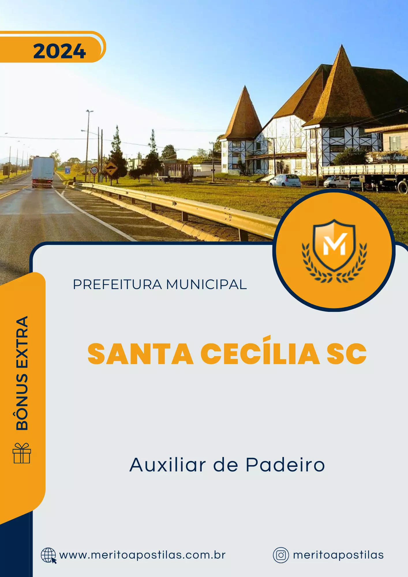 Apostila Auxiliar de Padeiro Prefeitura de Santa Cecília SC 2024