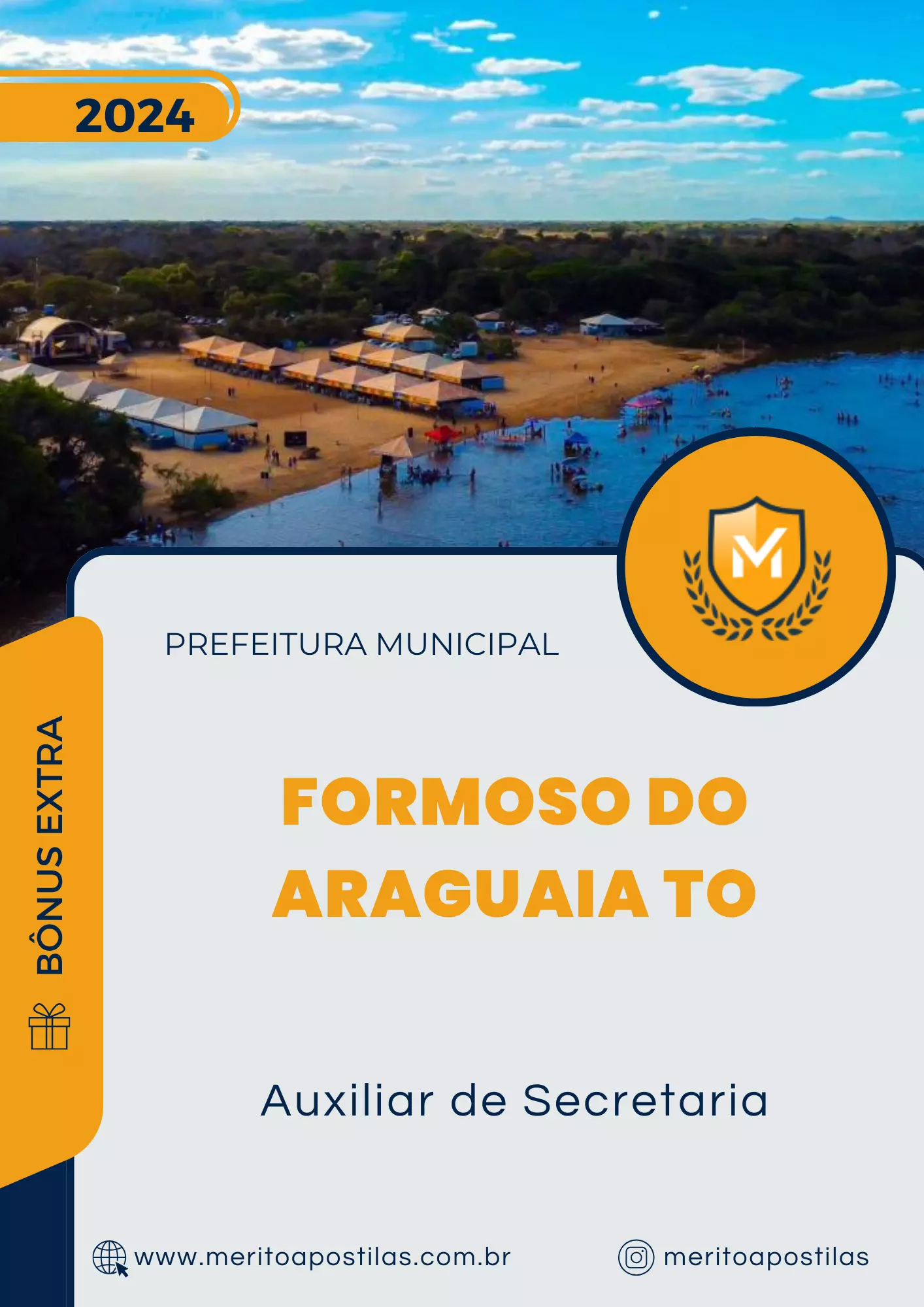Apostila Auxiliar de Secretaria Prefeitura de Formoso do Araguaia TO 2024