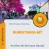 Apostila Auxiliar de Serviços Gerais Prefeitura de Guiratinga MT 2024