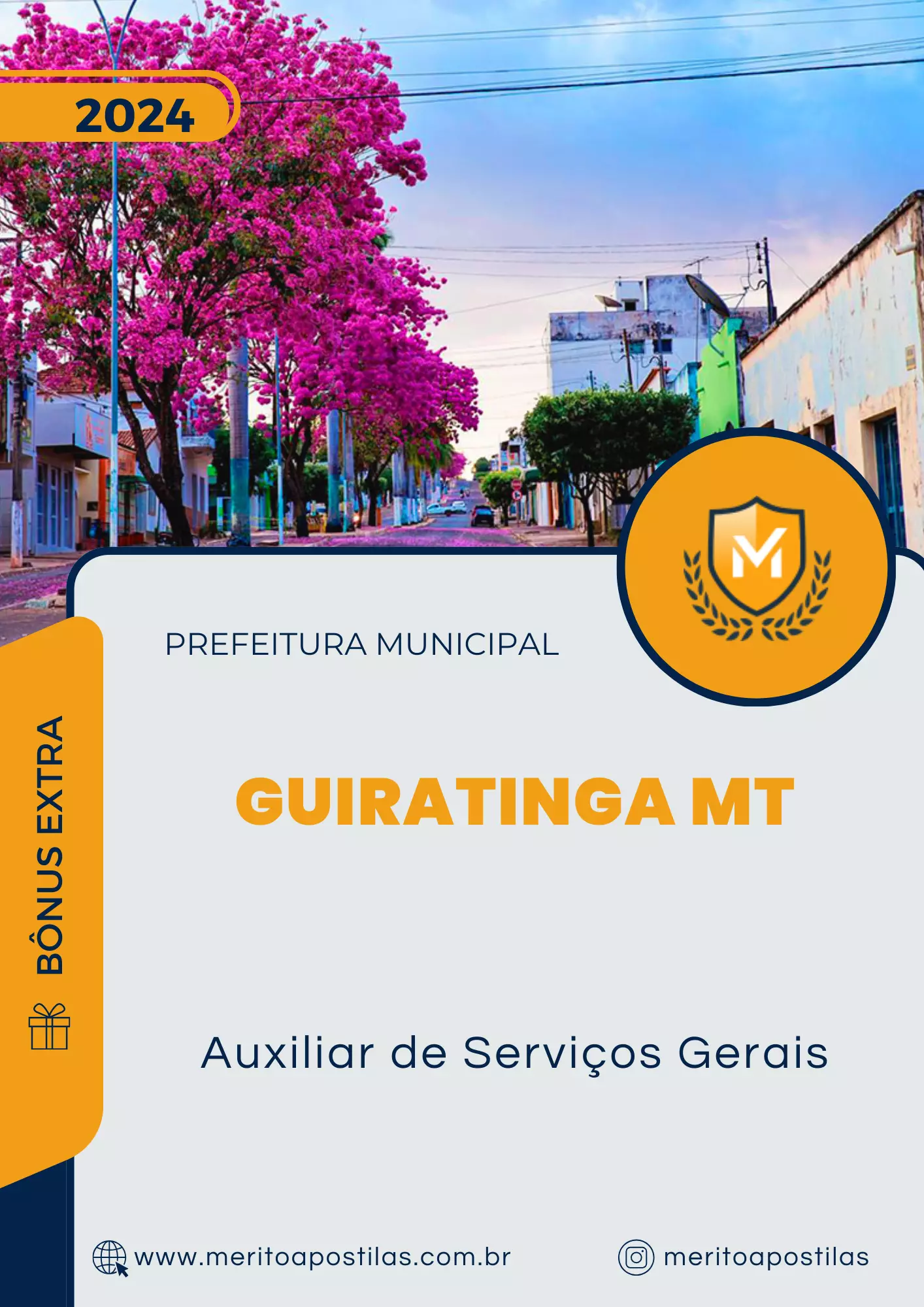 Apostila Auxiliar de Serviços Gerais Prefeitura de Guiratinga MT 2024