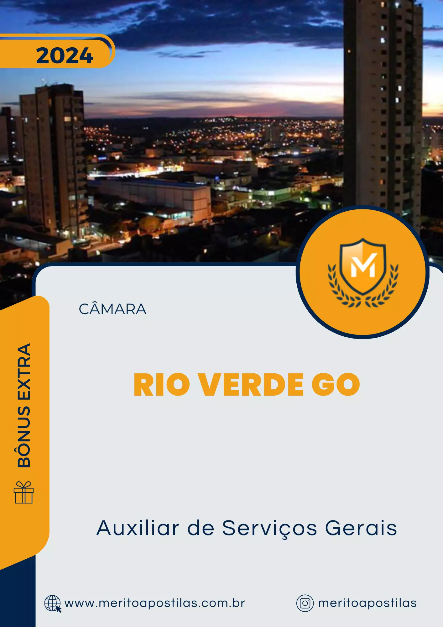 Apostila Auxiliar de Serviços Gerais Câmara de Rio Verde GO 2024