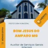 Apostila Auxiliar de Serviços Gerais Internos Prefeitura de Bom Jesus do Amparo MG 2024