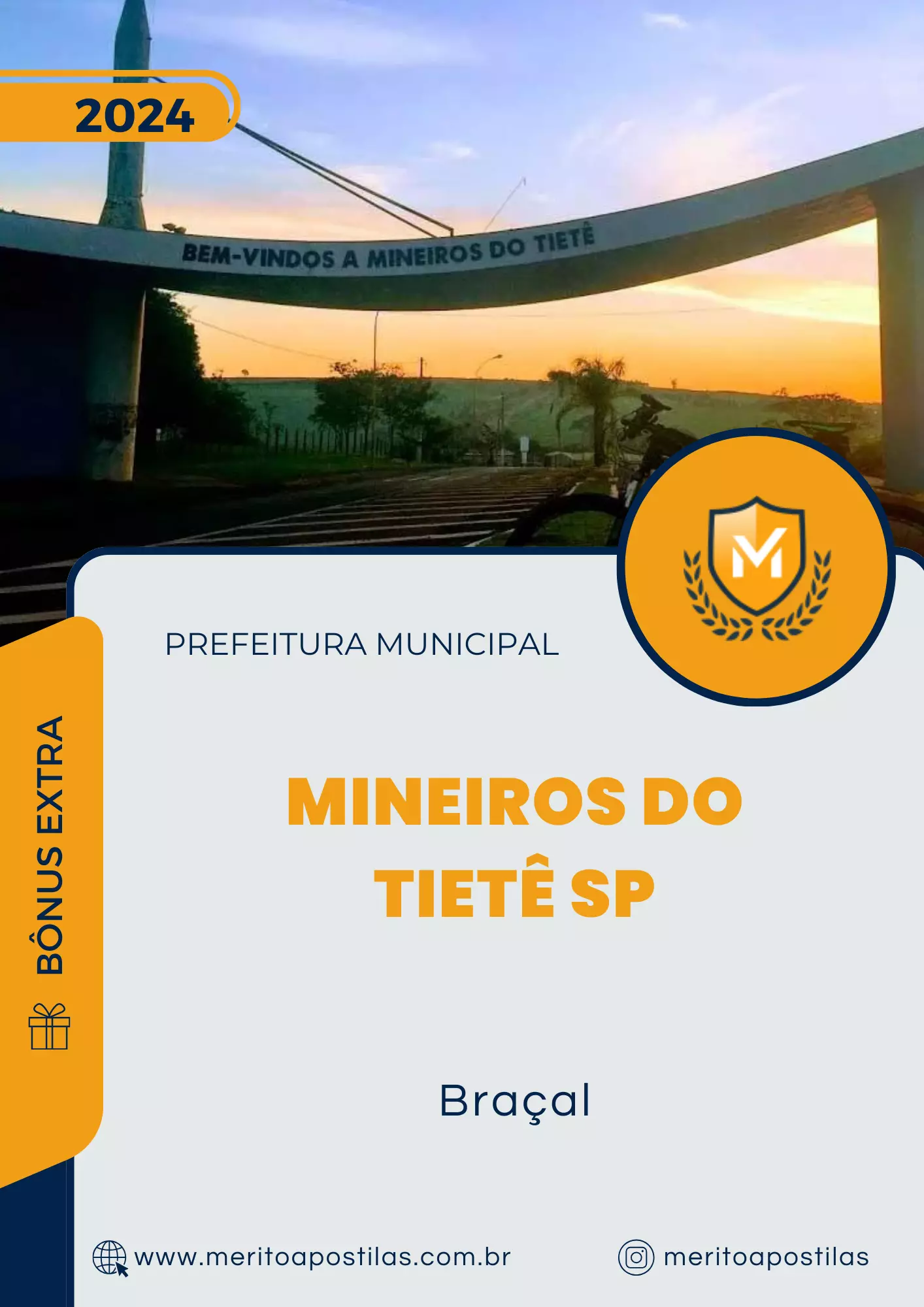 Apostila Braçal Prefeitura Mineiros do Tietê SP 2024