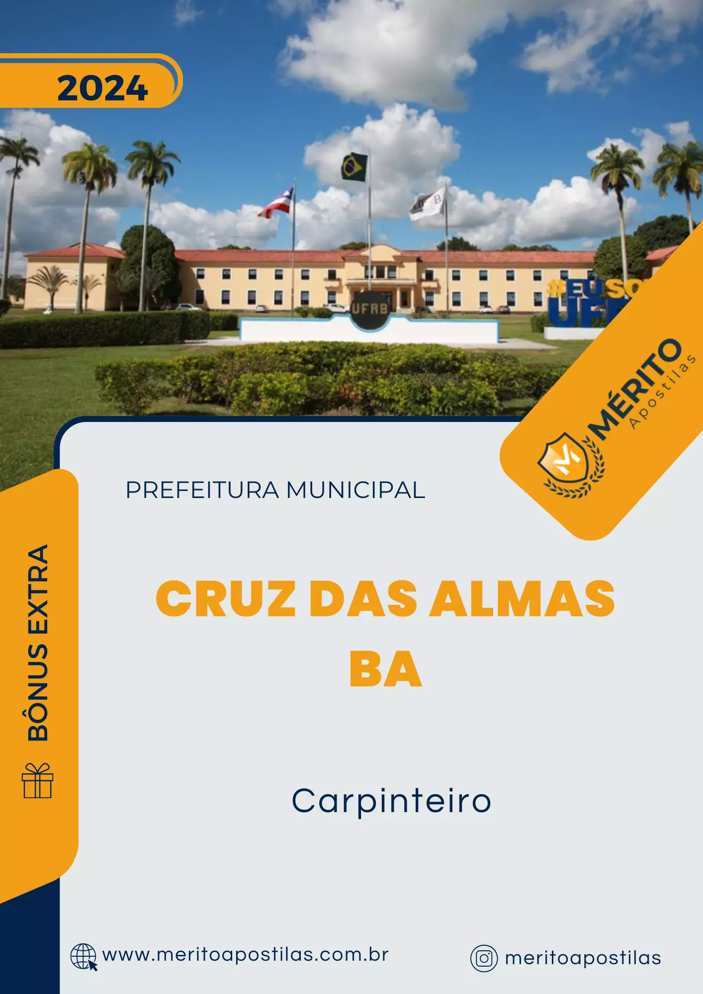 Apostila Carpinteiro Prefeitura de Cruz das Almas BA 2024 Mérito