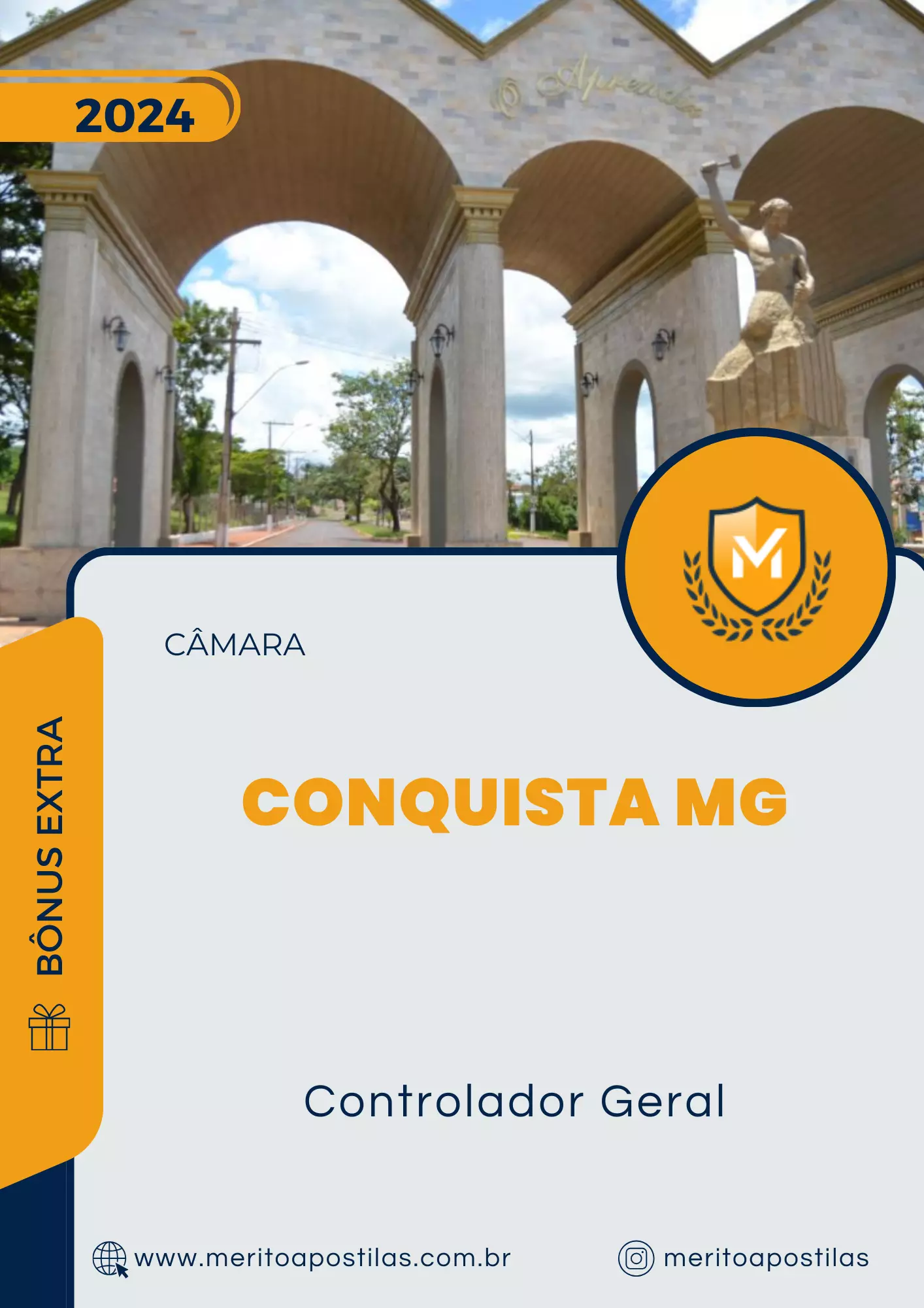 Apostila Controlador Geral Câmara de Conquista MG 2024