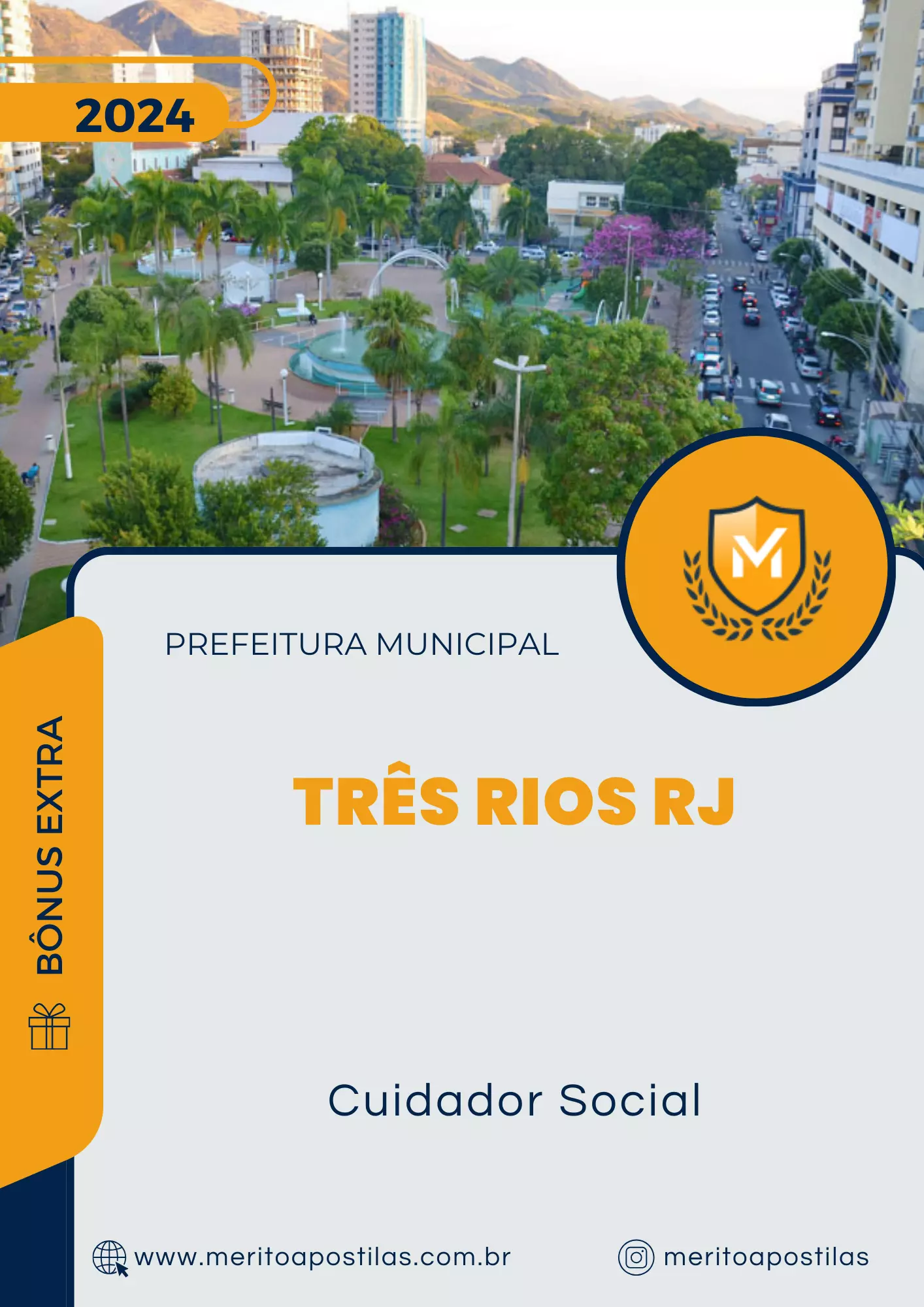 Apostila Cuidador Social Prefeitura de Três Rios RJ 2024