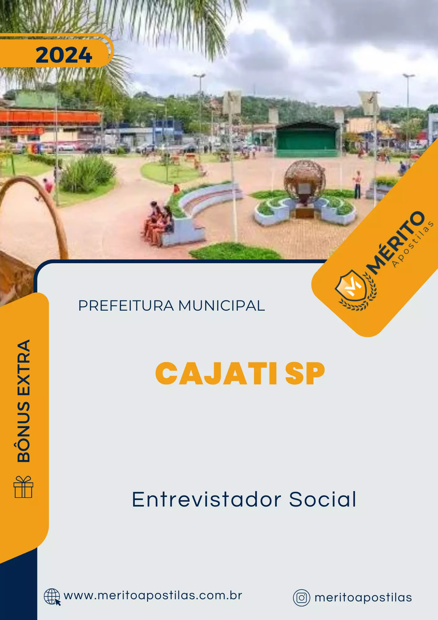 Apostila Entrevistador Social Prefeitura Cajati SP 2024