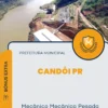 Apostila Mecânico Mecânica Pesada Prefeitura de Candói PR 2024