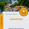 Apostila Médico Neurologista Prefeitura de Sabará MG 2024