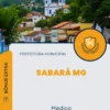 Apostila Médico Otorrinolaringologista Prefeitura de Sabará MG 2024