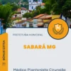 Apostila Médico Plantonista Cirurgião Prefeitura de Sabará MG 2024