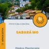 Apostila Médico Plantonista Ortopedista Prefeitura de Sabará MG 2024