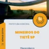 Apostila Merendeira Prefeitura Mineiros do Tietê SP 2024