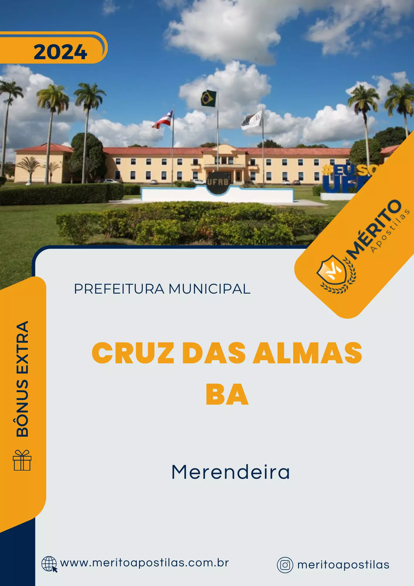 Apostila Merendeira Prefeitura de Cruz das Almas BA 2024