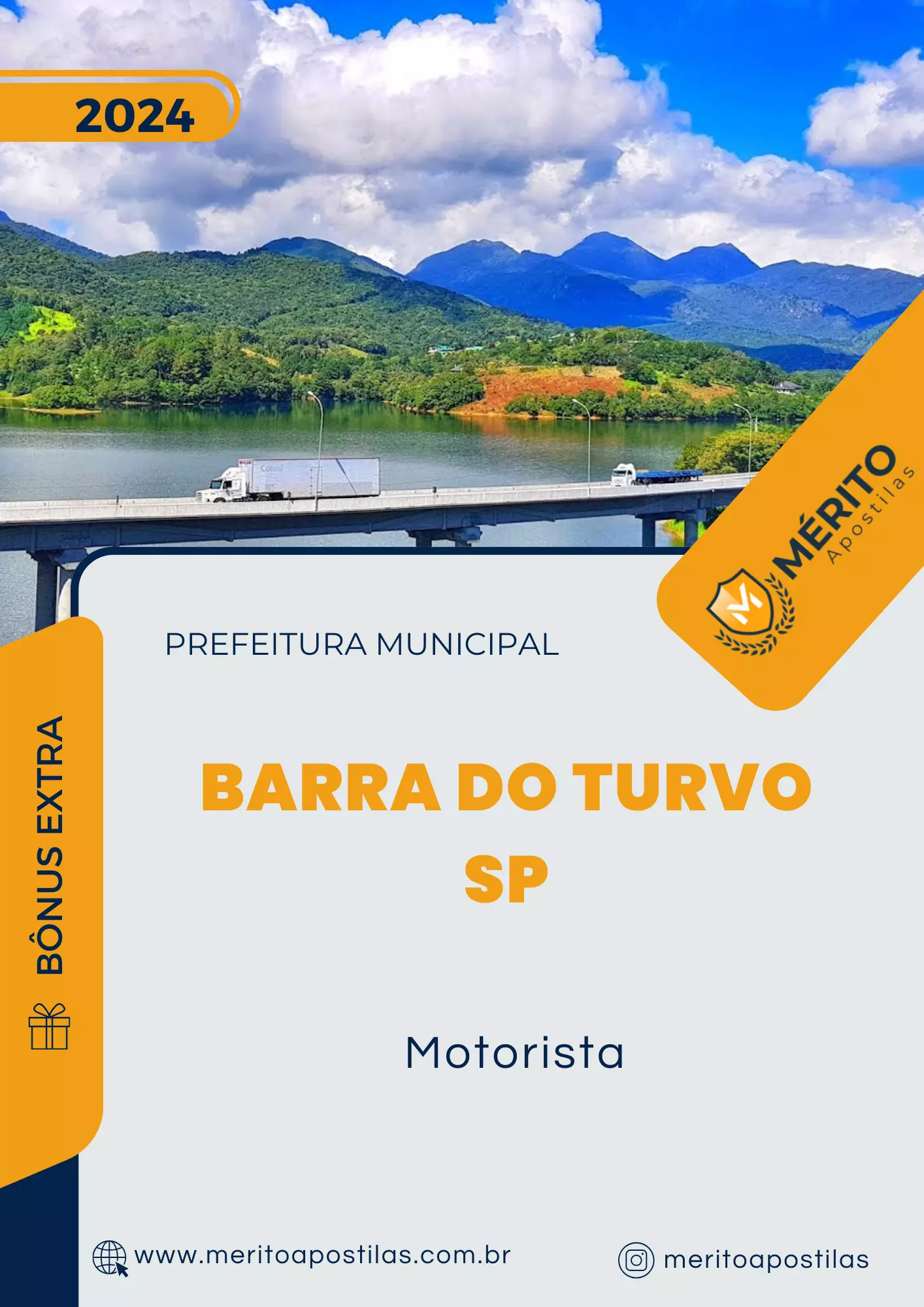 Apostila Motorista Prefeitura Barra do Turvo SP 2024