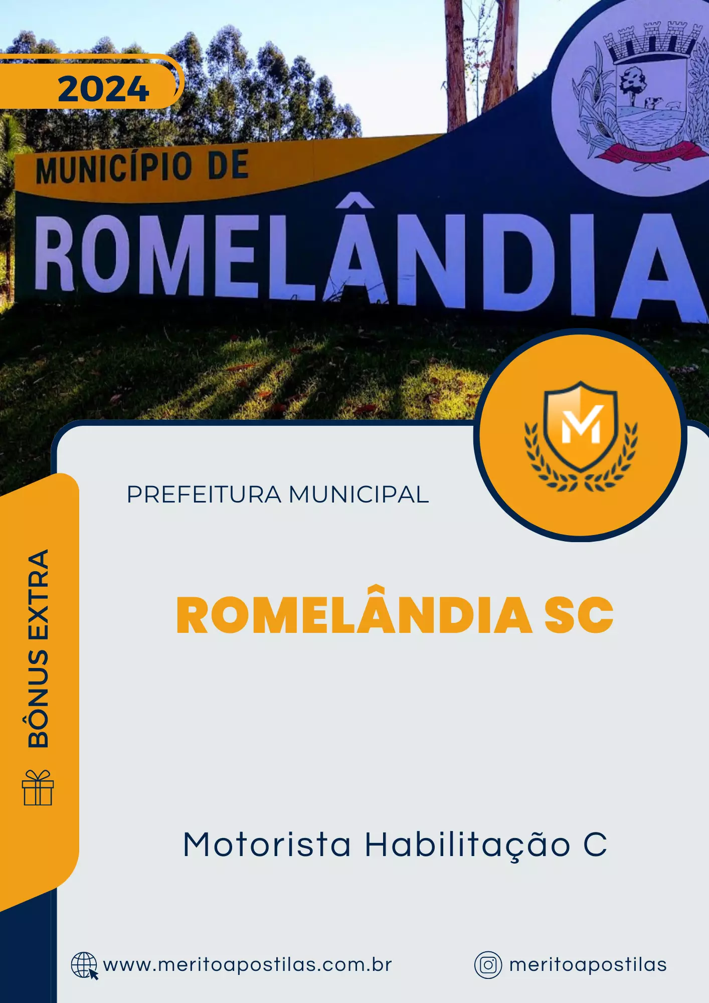 Apostila Motorista Habilitação C Prefeitura de Romelândia SC 2024