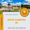 Apostila Operador De Máquinas Prefeitura de Nova Campina SP 2024