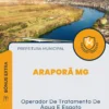 Apostila Operador De Tratamento De Água E Esgoto Prefeitura de Araporã MG 2024