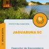 Apostila Operador de Escavadeira Hidráulica Prefeitura de Jaguaruna SC 2024