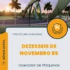 Apostila Operador de Máquinas Prefeitura de Dezesseis de Novembro RS 2024